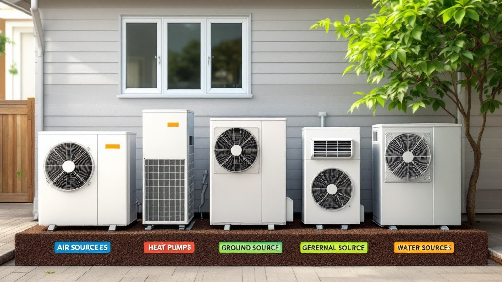 Air conditioning showing the different types of heat pumps you can use for your home