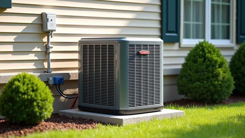 Ac Unit on the side of a home owners house in forth worth tx showing what a drain line is 